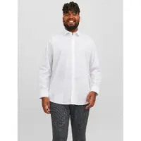 Jack & Jones Casual Overhemd Plus Size EU6XL US4XL Wit