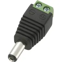 TRU COMPONENTS DC14-M Niedervolt-Steckverbinder Stecker, gerade 5.5 mm 2.1 mm 1 St.