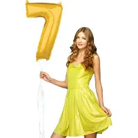 Wefiesta Cijferballon 7 Folie 66 Cm Goud