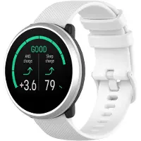 123Watches sport gesp band - wit - - Geschikt voor Polar Ignite / Ignite 2 / Ignite 3 / Pacer / Unite / Overige smartwatches met 20mm bandje
