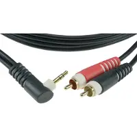 Klotz AY7A0200 2x RCA 2p - 1x mini-jack 3p haaks verloopkabel 2m