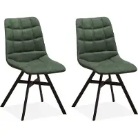 MX Sofa Eetkamerstoel Nynke - Mosgroen (set van 2 stoelen)