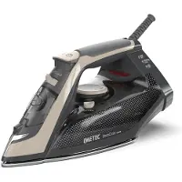 Imetec ZeroCalc Power, stoomstrijkijzer, strijkzool van roestvrij staal, 220 g/min, zwart, beige, handmatig, kunststof