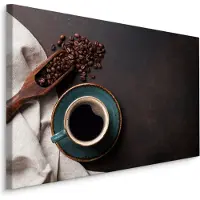 Karo-art Schilderij - Koffie en Bonen, 5 maten, Premium Print