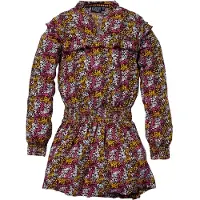 Quapi Meisjes jurk - Kae - AOP Bordeaux bloemen
