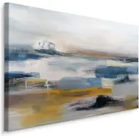 Karo-art Schilderij - Abstract Landschap, Premium Print