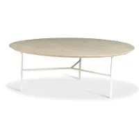 Mavis Tribeca Coffee Table 110 Cm Soaped Rustic Oak/ Legs - Salontafels Eiken White - 134336110