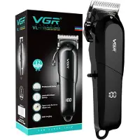 VGR Professionele Draadloze Tondeuse voor Mannen – V-118 – Barber Hair Clipper – LED Display – 6 Opzetkammen – 2000mAh