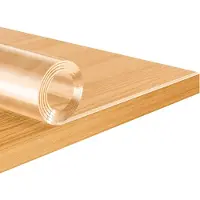 Happiq Transparant Tafelkleed - PVC Tafelbeschermer 2 mm - 70x110 cm - Waterdicht & Kristalhelder - Rechthoekig - Beschermhoes voor Eettafel