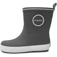 Druppies Regenlaarzen Kinderen - Grijze Rubber Laarzen - Meisjes - Jongens - Fashion Boot - Maat 34