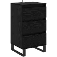 vidaXL Dressoir Zwart eiken Bewerkt hout