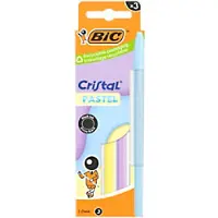 BIC Balpen Zwart 0,32 mm 3 Stuks