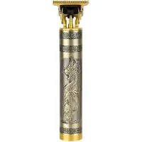 SOKANY , Draadloze trimmer met metalen gravure, 3 uur batterijduur, nauwkeurige contouren en afwerking, Brons