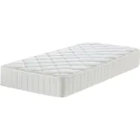 Aiorber Matras, pocketvering, 7-zone pocketveringmatras, met ademend hoesje, huidvriendelijke stof, pocketveringmatras, 135x190x20 cm, wit