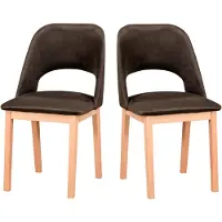 LeafDesign Eetkamerstoel 2x "MONTI 2", naturel beukenhout