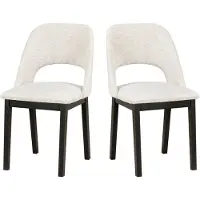 LeafDesign Eetkamerstoel 2x "MONTI 2", zwart