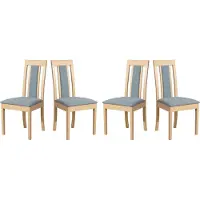 LeafDesign Eetkamerstoel - Set van 4 stuks, model Roma 11, kleur sonoma, merk hygge 91