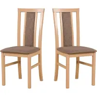 LeafDesign eethoekstoelen hout - Stoelen van massief beuken - Set van 2 eethoekstoelen - Houten stoel - Stoelen voor de eettafel - Set van 2 keukenstoelen, MILANO 7, sonoma