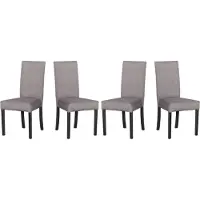 LeafDesign Eetkamerstoel - Set van 4 stuks, model Roma 2, zwart, artikelnummer zetta 302