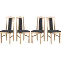 LeafDesign Eetkamerstoel – Set van 4 stuks, model Bos 7, kleur Sonoma, merk hygge, artikelnummer 96