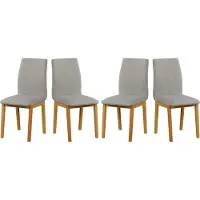 LeafDesign Eetkamerstoelset, 4 stuks, model LUNA 1, merk "grandson", stijl "hygge", artikelnummer 11