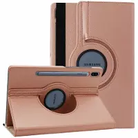 Ntech Hoes Geschikt voor Samsung Galaxy Tab S6 360° Draaibare Hoes - Rose Goud Ntech