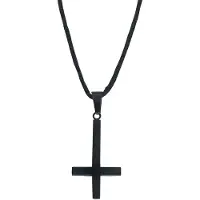 EtNox - Gothic Halsketting - Cross - zwart - Maat Standard
