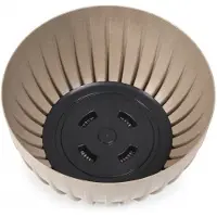 Hobby Hall Ronde Plantenbak Zwart 30cm met Inzetstuk - Modern Design