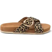 Lazamani Slippers Dames Beige Textiel | Maat 39