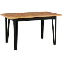 LeafDesign Stabiele, inklapbare eettafel van beukenhout, model Ikon 5 Artisan, 140-180 cm