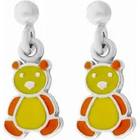 Orphelia 'Bear' Kinder 925 Sterling Zilveren Dangle Oorbellen - Silver ZO-7140/YE