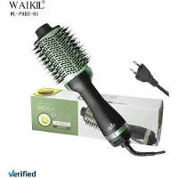 Zentrada Fohnborstel - Fohn - 3 Warmte standen - luchtborstel Rond - Keramische Magic Brush - Lang/Kort/Stijl/Krullen - 1000W - Zwart/Roze