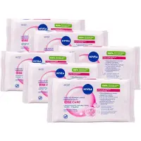 Nivea Micellair Reinigingsdoekjes Bio Rozenwater - Make-up Remover Doekjes - Rozenwater - Hydrateert en Verzacht - Pro-Vitamine B5 - 6x 25 stuks