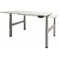 Schaffenburg Dextro Plus Duo Zit-sta-bureau Rechthoekig H-Frame 1.400 (B) x 800 (D) x 645 (H) mm Melamine