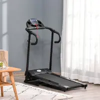 Merax Opvouwbaar Elektrisch Loopband met LCD Display en Tablethouder – 500W – 0.8 tot 10 km per uur – Zwart – Voor Thuisgebruik