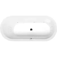 Polysan Astra O whirlpoolbad, 165x75x48cm, Highline Hydro, chroom