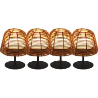 Lumisky Set van 4 draadloze LED-tafellampen H16CM BOHEME