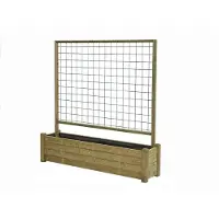Talen Buitenmeubelen Bloembak met rek 40x180 cm