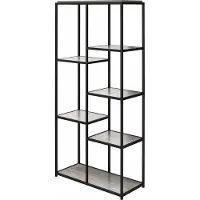 Dorel Home Quincy-Boekenkast - Grijs/Zwart