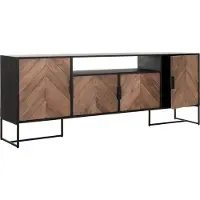 DTP Home Dressoir Criss Cross No.3 4 deuren open rek - 200x40x75 cm