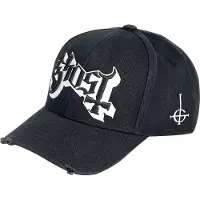 Ghost Cap - Logo - Baseball Cap - zwart - Maat Standard