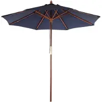 Bolero Parasol Bolero, rond, Donkerblauw, 2,5 meter