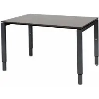 Schaffenburg Verstelbaar Bureau - Domino 120x80 logan - zwart frame