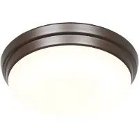CasaFan LED aanbouw lamp voor Eco Plano II, brons dimbaar, brons / oud-messing, Woon-/ Eetkamer, Glas, Modern