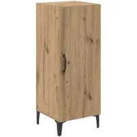 vidaXL Dressoir Artisan Eiken 34,5 x 34 x 90 cm Bewerkt hout