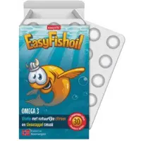 Easyvit EasyFishOil Omega 3 ve Vitamin D - 30 kauwtabletten (frisse fruitige smaak)