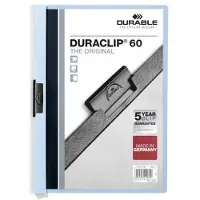 Durable Duraclip Klemmap A4, 1-60 vel, Lichtblauw