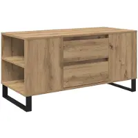vidaXL Salontafel Artisan Eiken 102 x 44,5 x 50 cm Bewerkt hout