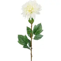 Mica Decorations Kunstbloem Dahlia Floristic - H75 cm - wit - kunststof - stelen kunstbloemen - boeket - bloemetjes
