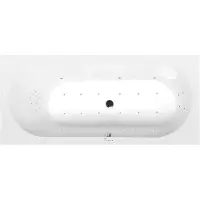 Polysan Astra B Whirlpoolbad, 165x75x48cm, Highline Hydro-Air, chroom